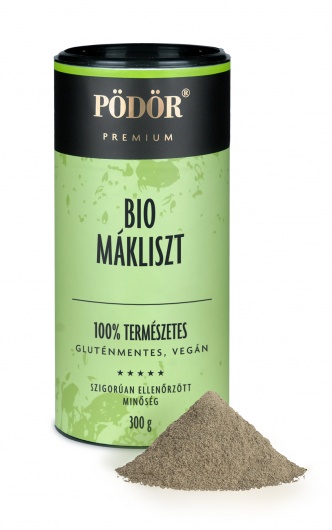 Bio mákliszt, részlegesen olajtalanított