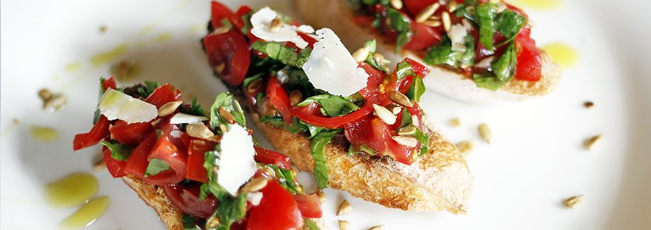 Kendermagolajos bruschetta recept