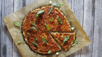 Karfiol pizza aszalt paradicsomos szósszal recept