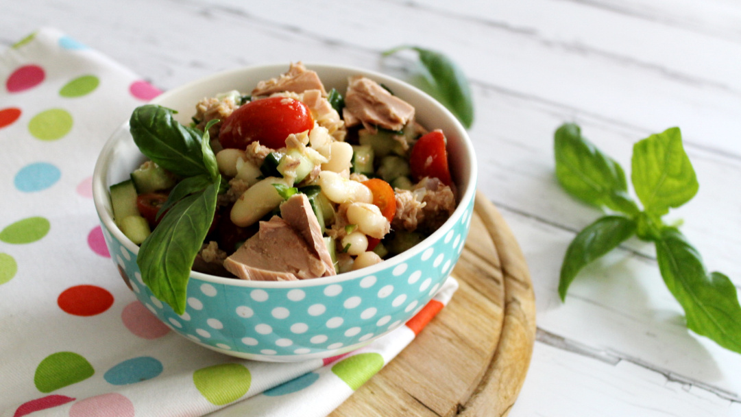 Italienischer Bohnensalat mit Thunfisch - Pödör