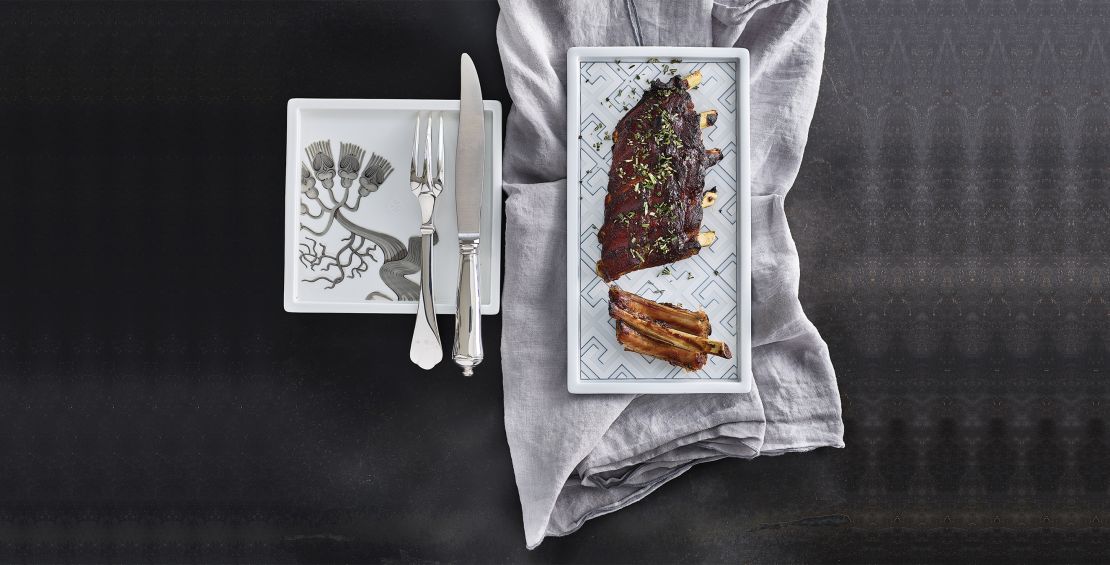 Sertésoldalas (spareribs) barbecue szósszal