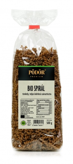 Bio tönköly-teljes kiőrlésű spirál száraztészta