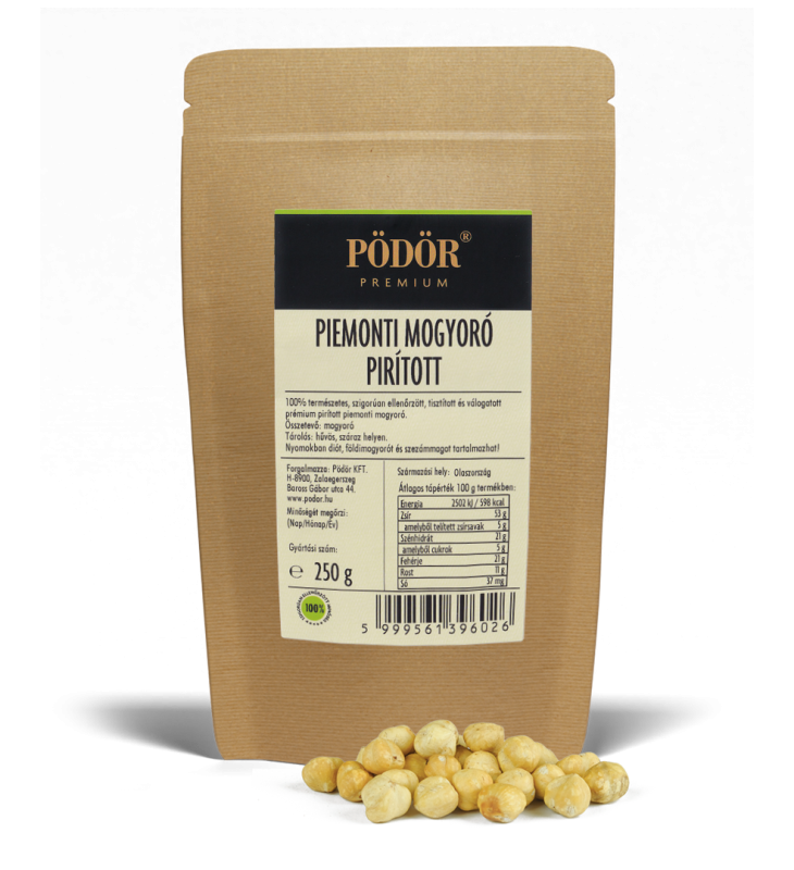Piemonti mogyoró - pirított