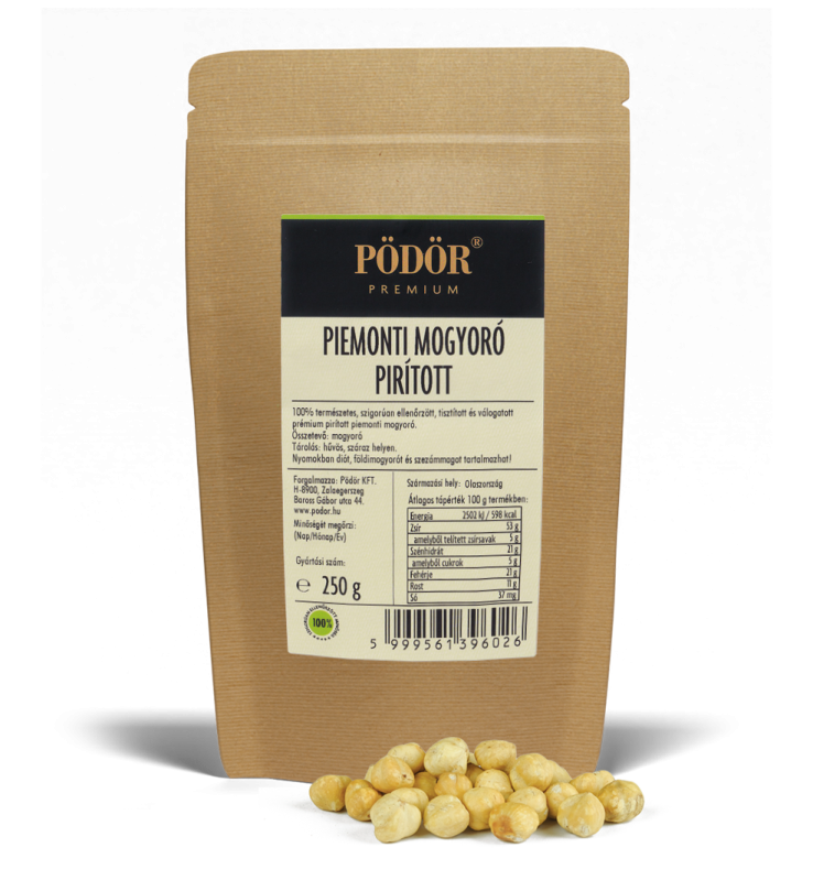 Piemonti mogyoró - pirított