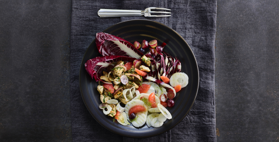 Hähnchenbrustsalat mit Steinpilzpesto - Pödör Premium Öle, Balsamicos ...