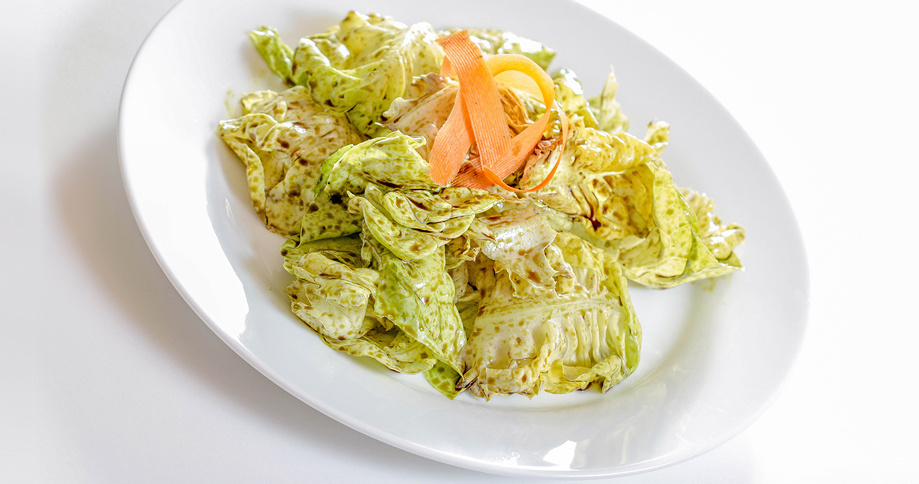 Tökmagolajos fejes saláta recept