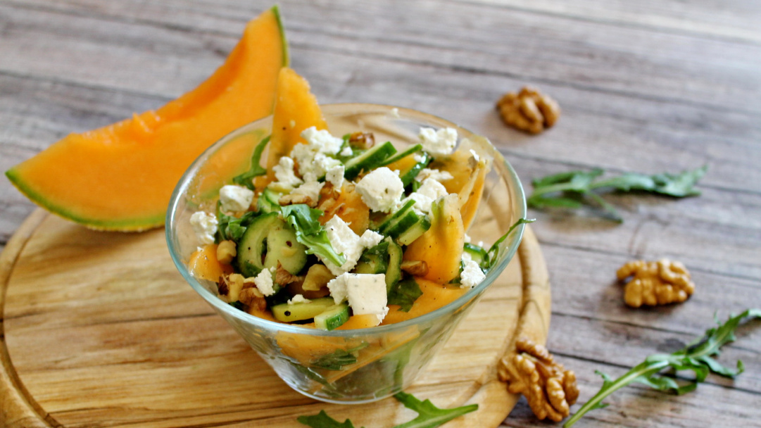Gurkensalat mit Melone - Pödör Premium Öle, Balsamicos und Fruchtessige
