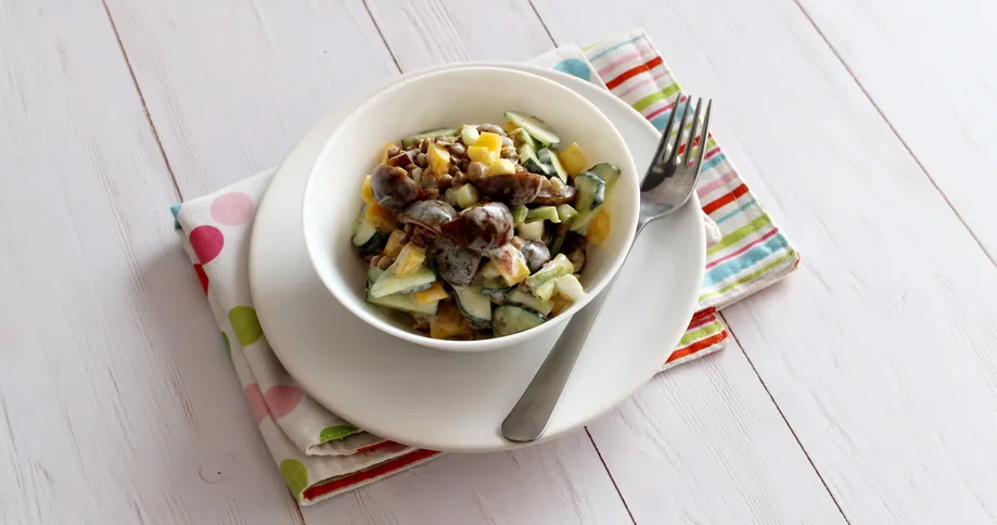 Joghurtos nyári lencsesaláta recept