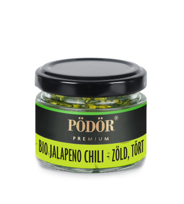 Bio chili Jalapeno zöld, tört