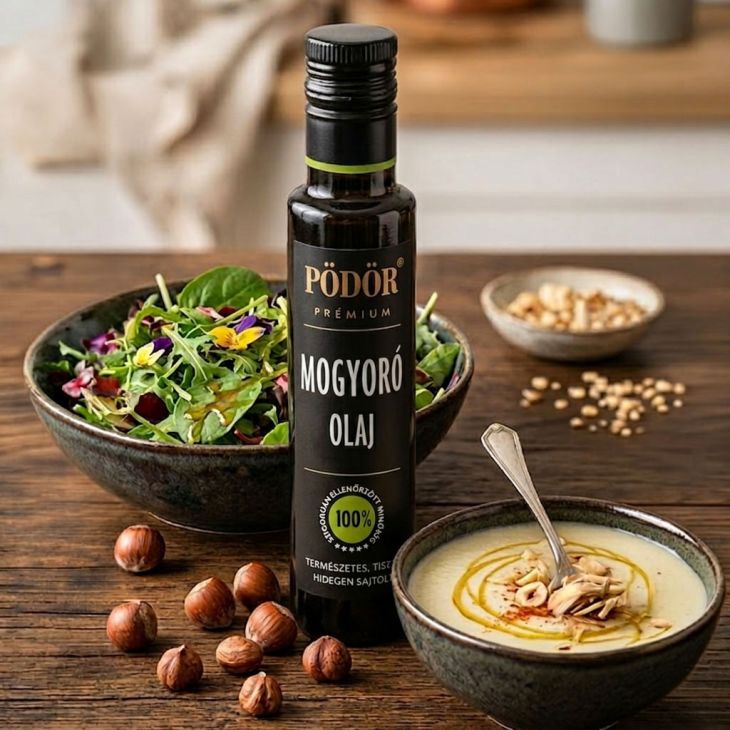 Mogyoróolaj -  piemonti mogyoróból  - hidegen sajtolt