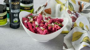 Pink tészta bio mandulaolajjal